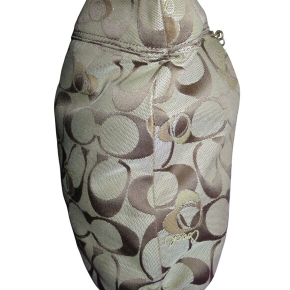 Coach Poppy Signature Canvas & Leather Heart Glam Tote Freshly cleaned - Picture 4 of 15